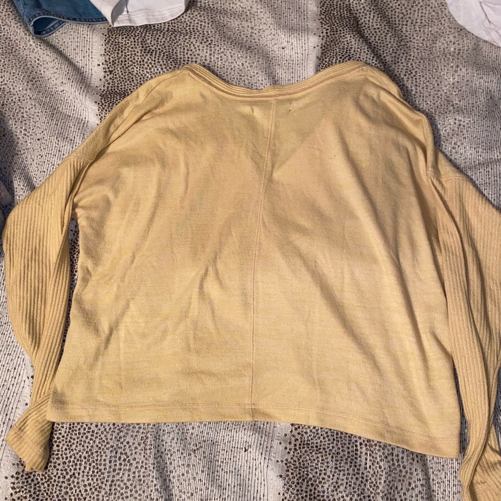 Yellow Abercrombie Cardigan Sweater - Picture 7 of 8